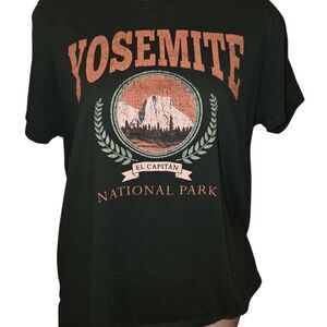 Yosemite National Park Black T-Shirt
